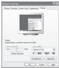 SAMSUNG LE23R81W - Software configureren (gebaseerd op Windows XP) - 1