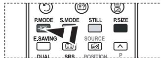 P.MODE S.MODE STILL P.SIZE E.SAVING E3 SOURCE E9 DUAL SRS POSITION P