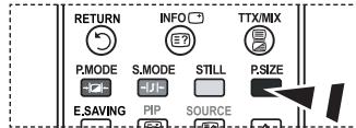 RETURN INFO TTX/MIX P.MODE S.MODE STILL P.SIZE E.SAVING PIP SOURCE