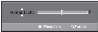 Hinter Licht 5 Einstellen Zurück