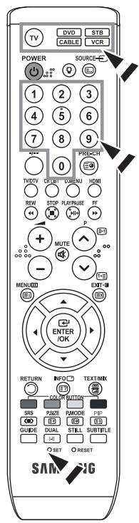 SAMSUNG LE23R86BD - Setting Up Your Remote Control - 1