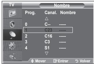 SAMSUNG LE23R86BD - Asignación de nombres de canales - 2