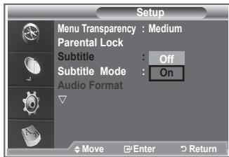 SAMSUNG LE23R86BD - Setting up the Parental Lock - 5