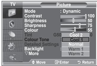 SAMSUNG LE23R86BD - Changing the Colour Tone - 2