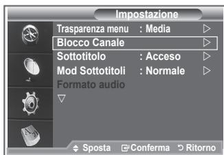 SAMSUNG LE23R86BD - Impostazione della funzione Blocco Canale - 1