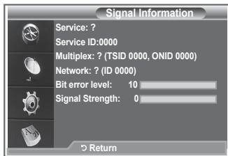 SAMSUNG LE23R86BD - You can get information about the signal status. - 1
