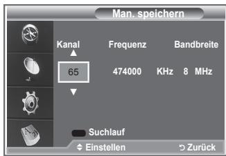 SAMSUNG LE23R86BD - Zur Beschleunigung der Kanalsuche können Sie den Kanal angegeben. - 1