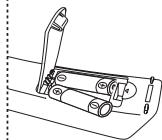 SAMSUNG LE23R86BD - Batterijen in de afstandsbedieningplaatsen - 2