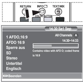 SAMSUNG LE23R86BD - Programminformationen anzeigen - 1
