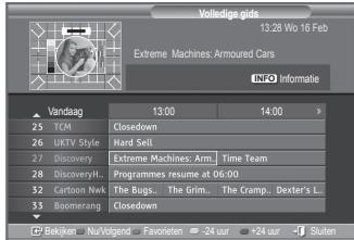 SAMSUNG LE23R86BD - De EPG-informatie (elektronische programmagids) weergeven - 2