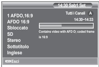 SAMSUNG LE23R86BD - Visualizzazione di informazioni sul programma - 2