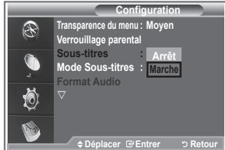 SAMSUNG LE23R86BD - Configuration des sous-titres - 1