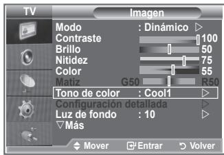 SAMSUNG LE23R86BD - Puede selectionar el tono de color que le résultat más como do para la vista. - 1