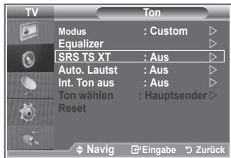 SAMSUNG LE23R86BD - Einstellen von TruSurround XT (SRS TS XT) - 2