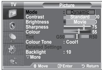 SAMSUNG LE23R86BD - Changing the Picture Standard - 2