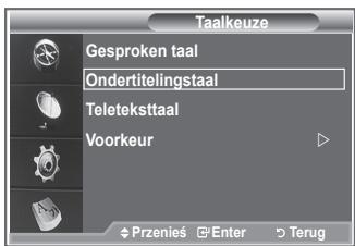 SAMSUNG LE23R86BD - Hiermee geeft u de taalformatie voor het inkomende signalaal weer. - 2