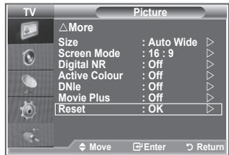 SAMSUNG LE23R86BD - Resetting the Picture Settings to the Factory Defaults - 1