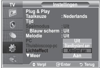 SAMSUNG LE23R86BD - De functie Lichteffect instellen - 2