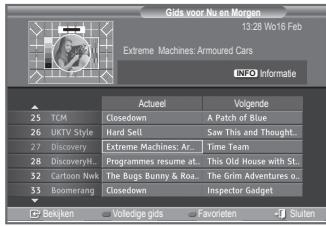 SAMSUNG LE23R86BD - De EPG-informatie (elektronische programmagids) weergeven - 1