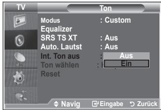SAMSUNG LE23R86BD - Auswahlen der internen Stummschaltung - 2