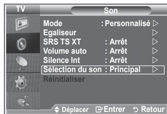 SAMSUNG LE23R86BD - Ecoute du son accompagnant l'image secondaire - 1
