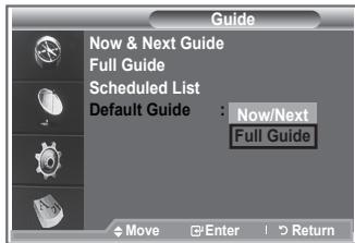 SAMSUNG LE23R86BD - Setting the Default Guide - 1