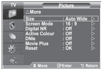 SAMSUNG LE23R86BD - Changing the Picture Size - 1