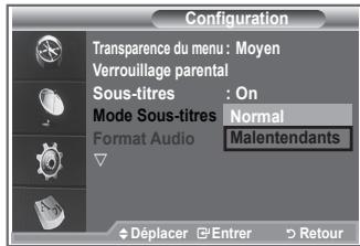 SAMSUNG LE23R86BD - Configuration du Mode Sous-titres - 1