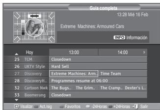 SAMSUNG LE23R86BD - Visualización de la información de la Guía electrónica de programas (EPG) - 2