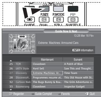 SAMSUNG LE23R86BD - Dans le menu EPG, vous pouvez afficher tous les canaux ou les canaux favorsis. - 1