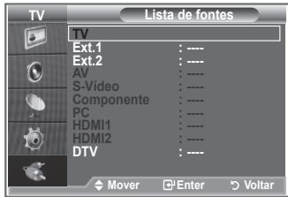 SAMSUNG LE23R86BD - Pode fazer uma selecao das fontes externas ligadas as tomadas de entrada do televisor. - 4