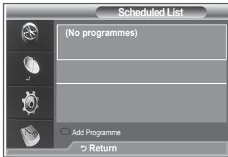 SAMSUNG LE23R86BD - Using the Scheduled List - 1