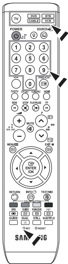 SAMSUNG LE23R86BD - Réglage de la télécommande - 1