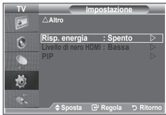 SAMSUNG LE23R86BD - Utilizzo della funzione Risp. energia - 1