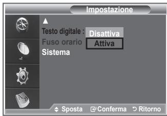 SAMSUNG LE23R86BD - Se il programma è trasmesso con testo digitale, esta funzione è attenuata. - 1