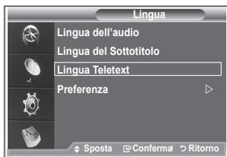 SAMSUNG LE23R86BD - Selezione della lingua preferita (sottotitoli, audio o teletext) - 3