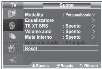 SAMSUNG LE23R86BD - Ripristino delle impostazioni audio predefinite - 1