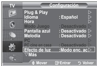 SAMSUNG LE23R86BD - Configuración de Efecto de Luz - 1