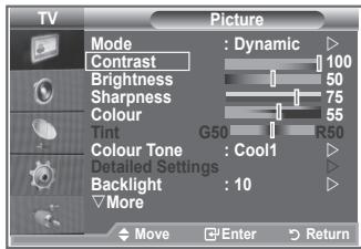 SAMSUNG LE23R86BD - Your set has several settings which allow you to control picture quality. - 1