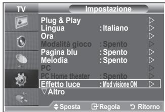 SAMSUNG LE23R86BD - Impostazione di Effetto luce - 1