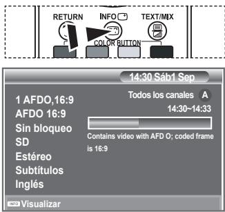 SAMSUNG LE23R86BD - Visualización de la información de los programas - 1