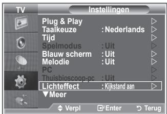SAMSUNG LE23R86BD - De functie Lichteffect instellen - 1