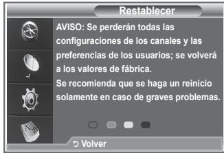 SAMSUNG LE23R86BD - Pude restablecer los values almacenados de acuerdo con la configuracion predeterminada de fabrica. - 2