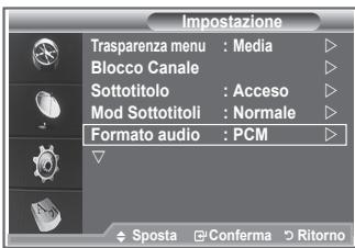 SAMSUNG LE23R86BD - Selezione del formato audio - 1