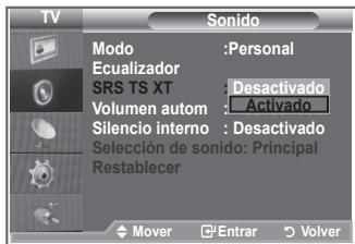 SAMSUNG LE23R86BD - Configuración del TruSurround XT (SRS TS XT) - 3