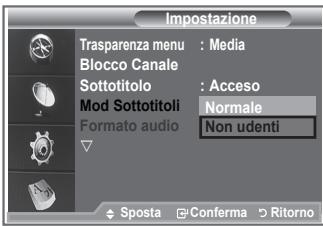 SAMSUNG LE23R86BD - Impostazione della modalità Sottotitoli. - 1
