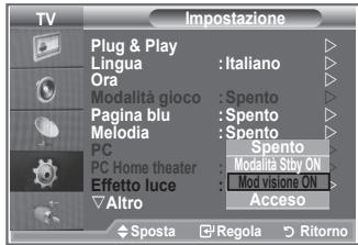 SAMSUNG LE23R86BD - Impostazione di Effetto luce - 2