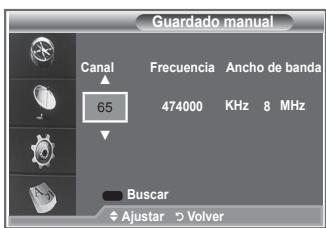 SAMSUNG LE23R86BD - Actualización manual de la lista de canales - 1