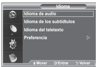SAMSUNG LE23R86BD - Se pueda携带 los values predeterminados para los idiomas de los subtitutos, el audio y el teletexto.   Muestra la informacion del idioma para el flujo de entrada. - 1