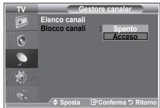 SAMSUNG LE23R86BD - Attivazione del Blocco canali - 1